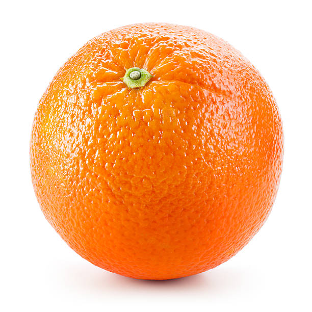 Orange fruit isolated on white